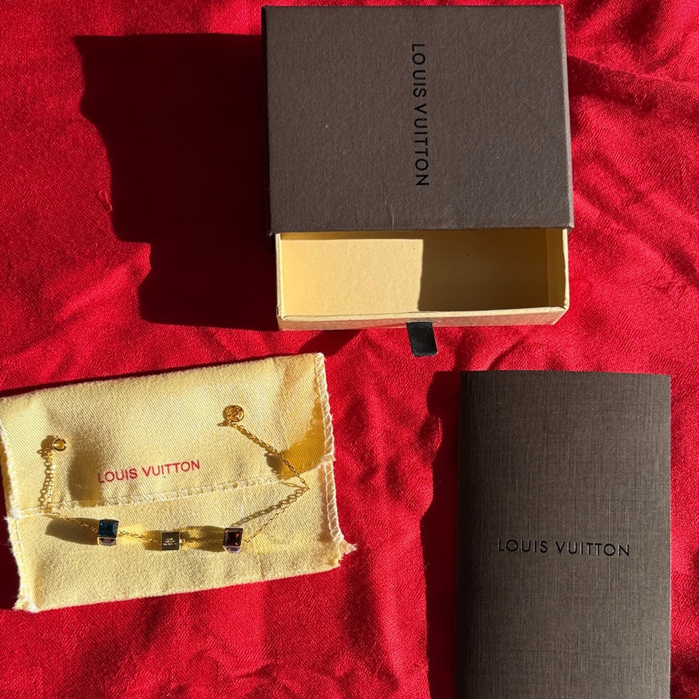 Louis Vuitton Gold and Multicolor Bracelet